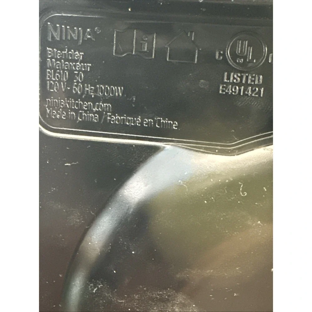 Ninja BL610 Professional 1000W Countertop Blender Motor WORKS BASE ONLY